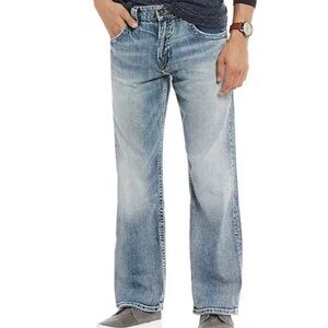 Silver Jeans 33x28 Gordie Mens Jeans (Tag Size 33x30) Stretch Loose Fit